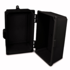 Caixa Plástica Multiuso Com Fecho Pequena | Preta